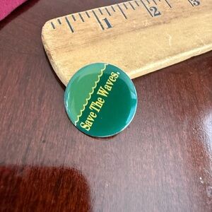 Vintage Save the Wave Pin